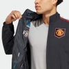 Áo Khoác Adidas Nam Chính Hãng - MANCHESTER UNITED ANTHEM JACKET - Xanh/Đen | JapanSport HT1997