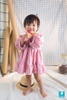 Váy thô ren 3 nơ 3 đoạn hồng vỏ đỗ