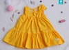 Váy thô Mỹ ba đoạn nơ vai vàng tươi 3SUMMER
