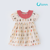 Váy thô con cún tay ngắn phối cổ kẻ đỏ SUMMERPUPPY