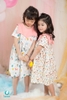 Váy thô cổ vương miện họa tiết mèo cây - KITOON