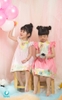 Váy thô đáp hoa ngực hồng nhạt SOFY2