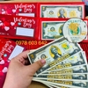 Tiền 2 USD Valentine Mạ Vàng 3D - Phukiensuutam.com