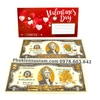 Tiền 2 USD Valentine Mạ Vàng 3D - Phukiensuutam.com