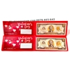 Tiền 2 USD Valentine Mạ Vàng 3D - Phukiensuutam.com
