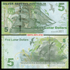 Australia - Úc 5 Dollar 2015 UNC Thuận Buồm - Phukiensuutam.com