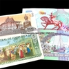 Bộ 4 Tờ Tiền May Mắn Kèm Túi Gấm