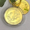 Móc Khoá Xu Lưu Niệm Cô Sáu Côn Đảo Mạ Vàng