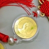 Dây Treo Ô Tô Xu Hình Cô Sáu Côn Đảo Mạ Vàng