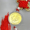 Dây Treo Ô Tô Xu Hình Cô Sáu Côn Đảo Mạ Vàng