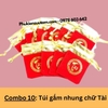 Túi gấm nhung chữ Tài
