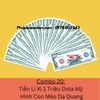 Tiền Lì Xì 1 Triệu Dola Mỹ Hình Con Mèo Dạ Quang