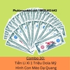 Tiền Lì Xì 1 Triệu Dola Mỹ Hình Con Mèo Dạ Quang
