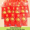 Bao Lì Xì Đồng Xu Thần Tài Cute Mạ Vàng