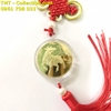 Dây Treo Phong Thủy Đồng Xu Úc Hình Con Trâu Vàng - TMT Collection.com