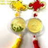Dây Treo Phong Thủy Đồng Xu Úc Hình Con Trâu Vàng - TMT Collection.com