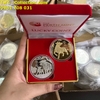 Cặp Xu Úc Hình Con Trâu Vàng Bạc Tặng Hộp Nhung