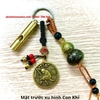 Móc Khoá Còi Đồng Hồ Lô Mặt Xu Hình 12 Con Giáp
