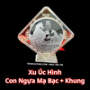 Khung Xoay Xu Úc Hình Con Ngựa Mạ Bạc 2026