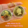 Móc Khóa Xu Úc Hình Con Ngựa Mạ Vàng 2026