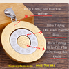 Dây Chuyền Om Mani Mặt 12 Con Giáp Xoay Vòng Bằng Thép Titan Không Gỉ