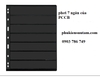 Phơi 7 ngăn đen đựng tem bằng nhựa
