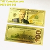 Tiền 100 USD hình Tổng Thống Trump mạ vàng - TMT Collection.com