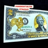 Bộ Tiền 2 USD in hình 12 Con Giáp 3D nhũ vàng