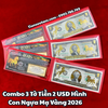 Tiền 2 USD Hình Con Ngựa Mạ Vàng 2026 - SP005557