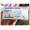 Tiền Lưu Niệm 100 Tỷ Zimbabwe Hình Hưu Cao Cổ - Phukiensuutam.com