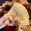 Tiền 1000 USD Donald Trump mạ vàng