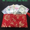 Túi gấm đỏ dây treo đựng tiền lì xì - TMT Collection.com