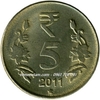 Xu India - Ấn Độ 5 Rupee 2011-2019
