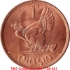 Xu Ireland 1 Penny 1940-1968 Con Gà