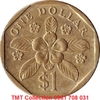 Singapore 1 dolllars 1987-2012 cũ (xu)