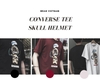 Áo Converse Skull Helmet Tee - Enamel Red - 10017416608