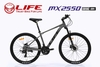 Xe đạp địa hình LIFE MX2550:  Xe địa hình cỡ bánh 27,5 inch, khung nhôm siêu nhẹ, không mối hàn,  cáp âm khung. Groupset SHIMANO 3x8 (24 tốc độ). Phanh đĩa dầu, Siêu Hot 2026