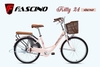 Xe đạp Mini FASCINO KITTY 24: khung thép, sơn tĩnh điện, cáp âm khung. Phanh đĩa , bánh 24inch. DUYÊN DÁNG sang trọng dành cho phái đẹp 2026
