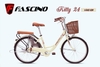 Xe đạp Mini FASCINO KITTY 24: khung thép, sơn tĩnh điện, cáp âm khung. Phanh đĩa , bánh 24inch. DUYÊN DÁNG sang trọng dành cho phái đẹp 2026