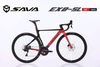 Xe Đạp Đua ĐỨC SAVA EX8 SL:khung Nhôm siêu nhẹ, trọng lượng dưới 10kg, càng Carbon Toray T800 cao cấp. Dàn đầu Carbon Toray đúc liền khối, Tem UCI, Groupset SHIMANO 105 R7120 Japan via 2x12(24S) . SAN PHẲNG MỌI GIỚI HẠN