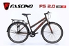 Xe đạp touring FASCINO FS 2.0: Khung thép, sơn tĩnh điện, 1 tốc độ, RẺ NHẤT