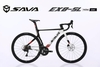 Xe Đạp Đua ĐỨC SAVA EX8 SL:khung Nhôm siêu nhẹ, trọng lượng dưới 10kg, càng Carbon Toray T800 cao cấp. Dàn đầu Carbon Toray đúc liền khối, Tem UCI, Groupset SHIMANO 105 R7120 Japan via 2x12(24S) . SAN PHẲNG MỌI GIỚI HẠN