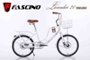Xe đạp Mini FASCINO LAVENDER 20: khung thép, sơn tĩnh điện, cáp âm khung. Phanh đĩa, bánh 20inch. DUYÊN DÁNG sang trọng dành cho bé gái.