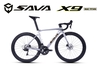 Xe Đạp Đua ĐỨC SAVA X9.7 R7020: Full Carbon cao cấp TORAY T800 tem UCI, Phanh đĩa dầu - Đầu Cá mập. SHIMANO 105-R7020 Japan 22 tốc độ, trục rỗng, líp thả, lốp Continental Ultrasport  700x25C. PHÁ ĐẢO THỊ TRƯỜNG