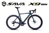 Xe Đạp Đua ĐỨC SAVA X9.7 R7020: Full Carbon cao cấp TORAY T800 tem UCI, Phanh đĩa dầu - Đầu Cá mập. SHIMANO 105-R7020 Japan 22 tốc độ, trục rỗng, líp thả, lốp Continental Ultrasport  700x25C. PHÁ ĐẢO THỊ TRƯỜNG