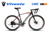 Xe đạp đua VIVENTE LINE: Khung Thép, Group SHIMANO 21 tốc độ, phanh đĩa, Lốp CST 700x25c, Xe đạp đua giá Tốt Nhất