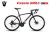 Xe đạp đua VIVENTE SMILE Khung Nhôm cáp âm, Group SHIMANO 21 tốc độ, phanh đĩa, Lốp CST 700x25c, Xe đạp đua giá Tốt Nhất