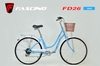 Xe đạp mini FASCINO FD26: Khung thép + Bộ truyền động SHIMANO 6 cấp độ, Bánh 26'' - Xe đạp thành phố Dành cho Phái đẹp