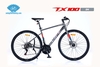 Xe Đạp Touring LIFE TX100: khung Nhôm, cáp âm khung.  Groupset SHIMANO 3x7 tốc độ. Phanh đĩa cơ.  SIÊU HOT 2025