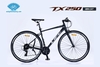 Xe Đạp Touring LIFE TX250: Khung Nhôm, Group SHIMANO 3x8 tốc độ, Phanh V, Lốp 700x28C